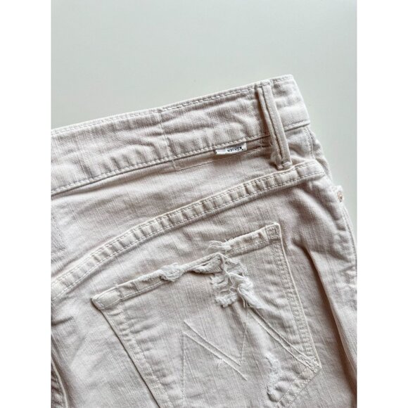 MOTHER The High Waisted Rascal Ankle Soft Pink Slim Straight Leg Jeans, Size 30 - Picture 10 of 15